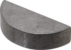 Made in USA - #1212 Standard Woodruff Key - 1-1/2" Long x 3/8" Wide, Steel - Eagle Tool & Supply