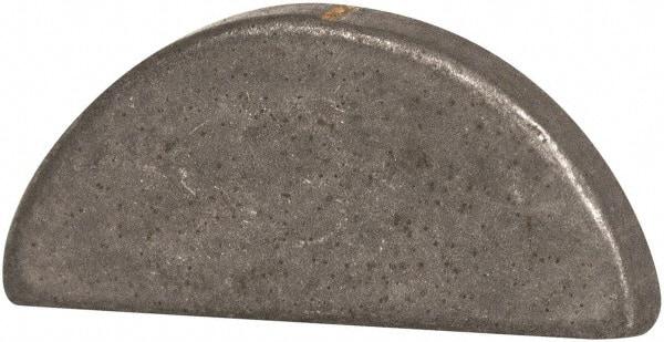 Made in USA - #203 Standard Woodruff Key - 3/8" Long x 1/16" Wide, Alloy Steel - Eagle Tool & Supply