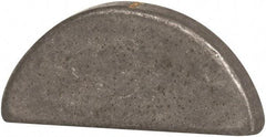 Made in USA - #203 Standard Woodruff Key - 3/8" Long x 1/16" Wide, Alloy Steel - Eagle Tool & Supply