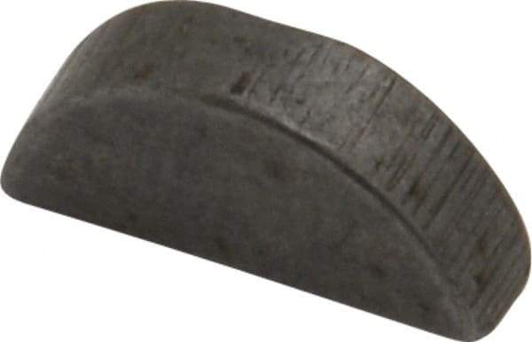 Made in USA - #303 Standard Woodruff Key - 3/8" Long x 3/32" Wide, Alloy Steel - Eagle Tool & Supply