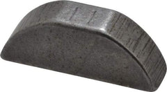 Made in USA - #404 Standard Woodruff Key - 1/2" Long x 1/8" Wide, Alloy Steel - Eagle Tool & Supply
