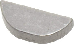 Made in USA - #505 Standard Woodruff Key - 5/8" Long x 5/32" Wide, Alloy Steel - Eagle Tool & Supply