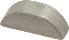 Made in USA - #605 Standard Woodruff Key - 5/8" Long x 3/16" Wide, Alloy Steel - Eagle Tool & Supply