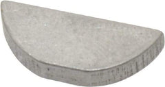 Made in USA - #406 Standard Woodruff Key - 3/4" Long x 1/8" Wide, Alloy Steel - Eagle Tool & Supply