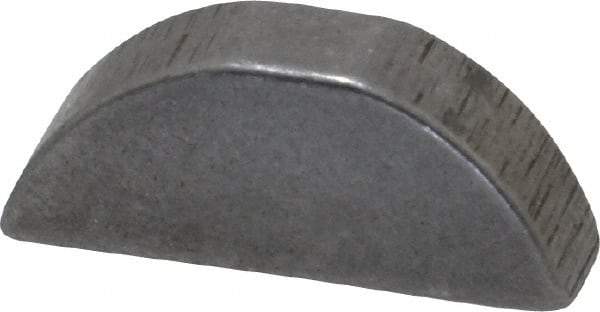 Made in USA - #606 Standard Woodruff Key - 3/4" Long x 3/16" Wide, Alloy Steel - Eagle Tool & Supply