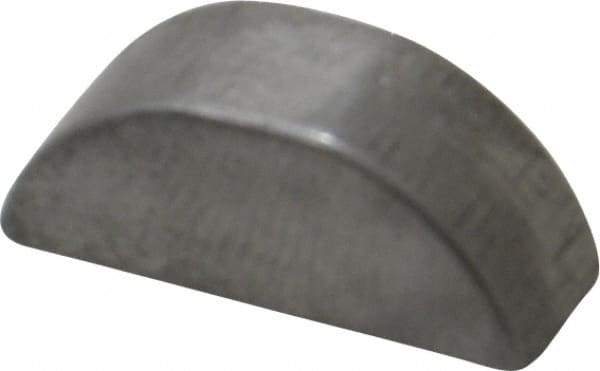 Made in USA - #806 Standard Woodruff Key - 3/4" Long x 1/4" Wide, Alloy Steel - Eagle Tool & Supply