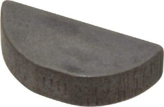 Made in USA - #808 Standard Woodruff Key - 1" Long x 1/4" Wide, Alloy Steel - Eagle Tool & Supply