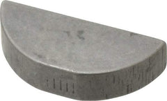 Made in USA - #809 Standard Woodruff Key - 1-1/8" Long x 1/4" Wide, Alloy Steel - Eagle Tool & Supply