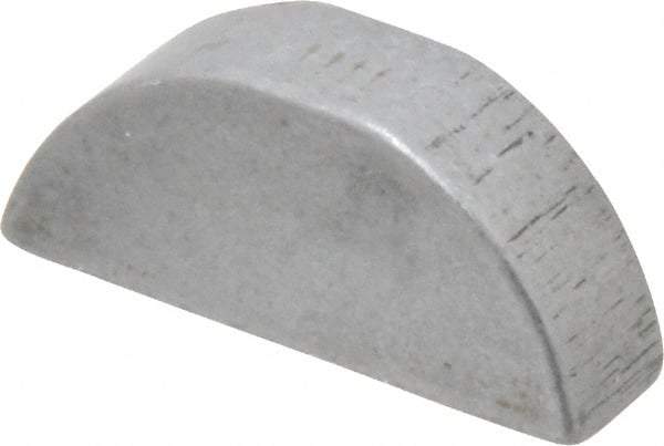 Made in USA - #1009 Standard Woodruff Key - 1-1/8" Long x 5/16" Wide, Alloy Steel - Eagle Tool & Supply
