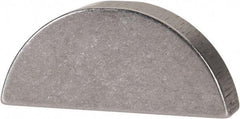 Made in USA - #810 Standard Woodruff Key - 1-1/4" Long x 1/4" Wide, Alloy Steel - Eagle Tool & Supply