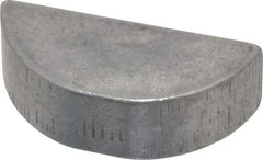 Made in USA - #1210 Standard Woodruff Key - 1-1/4" Long x 3/8" Wide, Alloy Steel - Eagle Tool & Supply