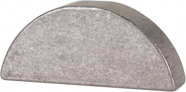 Made in USA - #1011 Standard Woodruff Key - 1-3/8" Long x 5/16" Wide, Alloy Steel - Eagle Tool & Supply