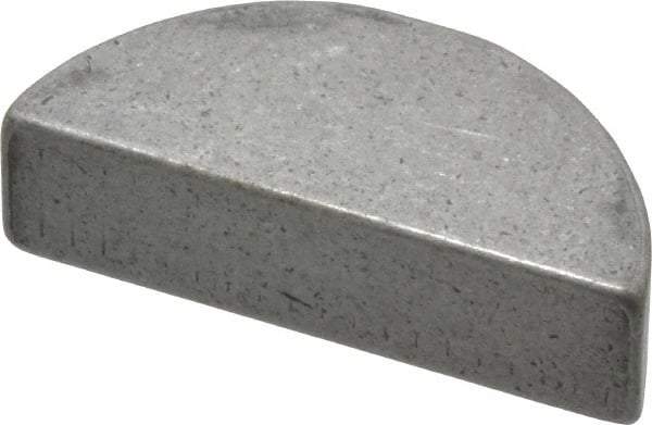 Made in USA - #1211 Standard Woodruff Key - 1-3/8" Long x 3/8" Wide, Alloy Steel - Eagle Tool & Supply