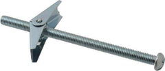 Powers Fasteners - 3/8" Screw, 3/8" Diam, 6" Long, Toggle Bolt Drywall & Hollow Wall Anchor - 7/8" Drill, Zinc Plated, Steel, Grade Zamac 7, Use in Drywall & Wallboard - Eagle Tool & Supply