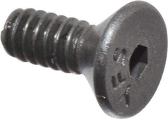 Value Collection - #4-40 UNC Hex Socket Drive, 82° Flat Screw - Alloy Steel, Black Oxide Finish, Fully Threaded, 5/16" OAL - Eagle Tool & Supply