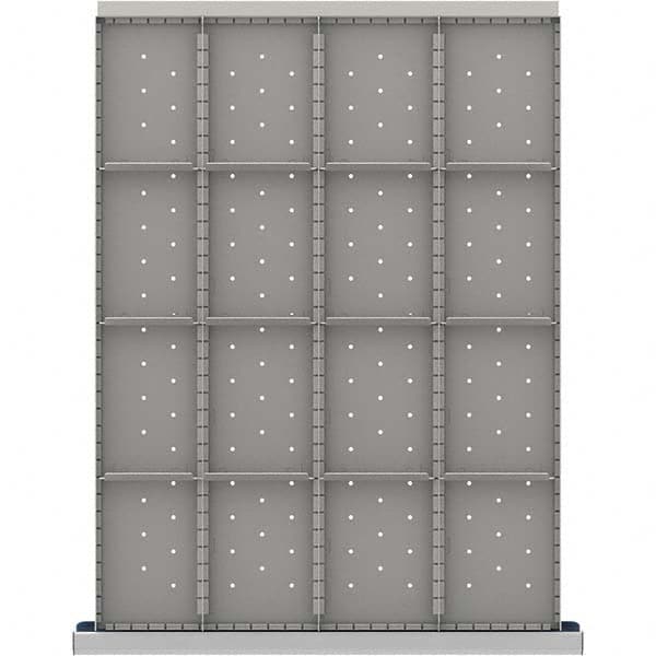 LISTA - 16-Compartment Drawer Divider Layout for 3.15" High Drawers - Eagle Tool & Supply