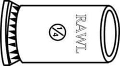 Powers Fasteners - 1-1/4" Diam, 1-1/4" Drill, 2" Min Embedment Caulk-In Concrete Anchor - Lead Alloy (Caulking Sleeve)/Zamac Alloy (Cone), Flat Head - Eagle Tool & Supply