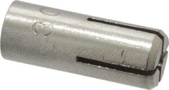 Powers Fasteners - 1/4" Diam, 3/8" Drill, 1-5/8" Min Embedment Drop-In Concrete Anchor - 303 Stainless Steel, 7/16" Thread Length - Eagle Tool & Supply