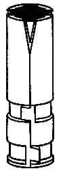 Powers Fasteners - 5/8" Diam, 1" Drill, 2-5/8" OAL, 2-1/2" Min Embedment Single Expansion Concrete Anchor - Zamac Alloy, Flat Head - Eagle Tool & Supply