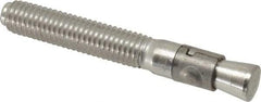 Powers Fasteners - 1/2" Diam, 1/2" Drill, 3-3/4" OAL, Wedge Expansion Concrete Anchor - 304 Stainless Steel, Hex Nut Head, Hex Drive, 2-3/8" Thread Length - Eagle Tool & Supply