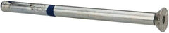 Powers Fasteners - 3/8" Diam, 3/8" Drill, 6" OAL, 1-3/4" Min Embedment Sleeve Concrete Anchor - Grade 5 Steel, Zinc-Plated Finish, Flat Head, Hex Drive - Eagle Tool & Supply