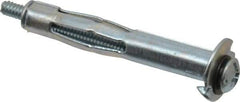 Powers Fasteners - 1/8" Screw, 5/16" Diam, 2-1/4" Long, 5/8 to 1" Thick, Sleeve Drywall & Hollow Wall Anchor - 5/16" Drill, Zinc Plated, Steel, Grade 5, Use in Concrete, & Masonry, Drywall, Plywood & Wallboard - Eagle Tool & Supply