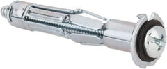 Powers Fasteners - 3/16" Screw, 3/8" Diam, 2" Long, 3/8 to 5/8" Thick, Sleeve Drywall & Hollow Wall Anchor - 3/8" Drill, Zinc Plated, Steel, Grade 5, Use in Concrete, & Masonry, Drywall, Plywood & Wallboard - Eagle Tool & Supply