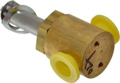Parker - 1/4" Port, Two Way, Direct Acting, Brass Solenoid Valve - Normally Closed, 65 Max PSI, NBR Seal - Eagle Tool & Supply
