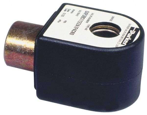 Parker - 24 Volt, 18 Coil Lead Length, Class H, Solenoid Coil - 11.5 Watt, NEMA 4X Enclosure, Use with Parker Skinner Gold Ring Series Valves - Eagle Tool & Supply