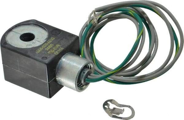 Parker - 24 Volt, 18 Coil Lead Length, Class F, Solenoid Coil - 6.0 Watt, NEMA 4X Enclosure, Use with Parker Skinner Gold Ring Series Valves - Eagle Tool & Supply