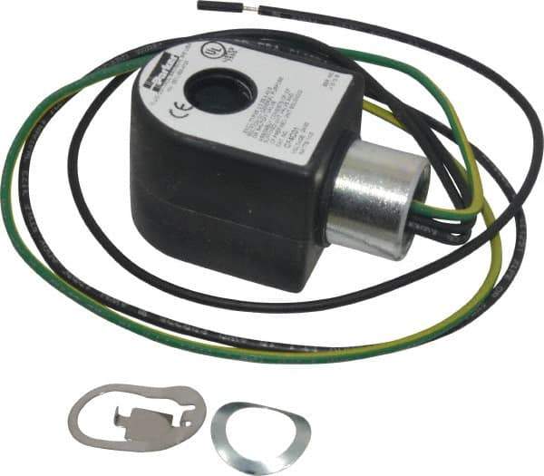 Parker - 24 Volt, 18 Coil Lead Length, Class F, Solenoid Coil - 11.0 Watt, NEMA 4X Enclosure, Use with Parker Skinner Gold Ring Series Valves - Eagle Tool & Supply