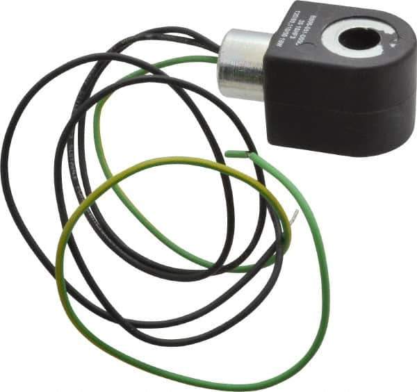 Parker - 120 Volt, 18 Coil Lead Length, Class F, Solenoid Coil - 16.0 Watt, NEMA 4X Enclosure, Use with Parker Skinner Gold Ring Series Valves - Eagle Tool & Supply