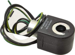 Parker - 240 Volt, 18 Coil Lead Length, Class F, Solenoid Coil - 16.0 Watt, NEMA 4X Enclosure, Use with Parker Skinner Gold Ring Series Valves - Eagle Tool & Supply