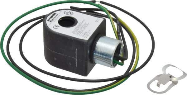 Parker - 24 Volt, 18 Coil Lead Length, Class F, Solenoid Coil - 11.5 Watt, NEMA 4X Enclosure, Use with Parker Skinner Gold Ring Series Valves - Eagle Tool & Supply