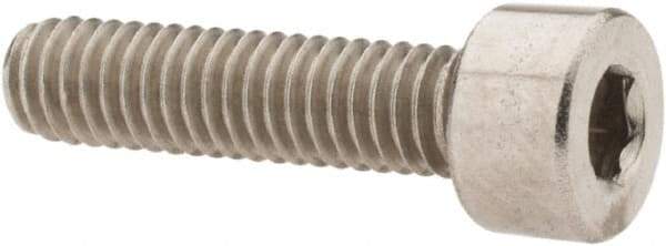Value Collection - M4x0.70 Metric Coarse Hex Socket Drive, Socket Cap Screw - Grade 18-8 & Austenitic A2 Stainless Steel, Fully Threaded, 16mm Length Under Head - Eagle Tool & Supply