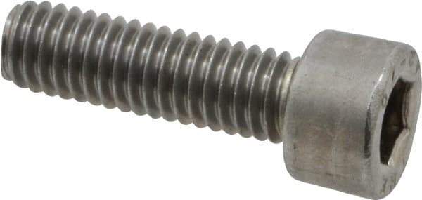 Value Collection - M6x1.00 Metric Coarse Hex Socket Drive, Socket Cap Screw - Grade 18-8 & Austenitic A2 Stainless Steel, Fully Threaded, 20mm Length Under Head - Eagle Tool & Supply