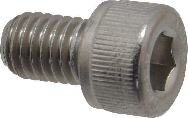 Value Collection - M8x1.25 Metric Coarse Hex Socket Drive, Socket Cap Screw - Grade 18-8 & Austenitic A2 Stainless Steel, Fully Threaded, 12mm Length Under Head - Eagle Tool & Supply