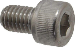 Value Collection - M8x1.25 Metric Coarse Hex Socket Drive, Socket Cap Screw - Grade 18-8 & Austenitic A2 Stainless Steel, Fully Threaded, 12mm Length Under Head - Eagle Tool & Supply