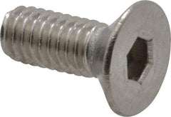 Value Collection - M4x0.70 Metric Coarse Hex Socket Drive, 90° Flat Screw - Grade 18-8 Stainless Steel, Fully Threaded, 10mm OAL - Eagle Tool & Supply