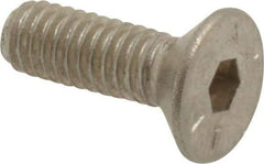 Value Collection - M4x0.70 Metric Coarse Hex Socket Drive, 90° Flat Screw - Grade 18-8 Stainless Steel, Fully Threaded, 12mm OAL - Eagle Tool & Supply