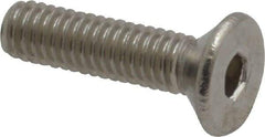 Value Collection - M4x0.70 Metric Coarse Hex Socket Drive, 90° Flat Screw - Grade 18-8 Stainless Steel, Fully Threaded, 16mm OAL - Eagle Tool & Supply