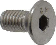 Value Collection - M5x0.80 Metric Coarse Hex Socket Drive, 90° Flat Screw - Grade 18-8 Stainless Steel, Fully Threaded, 10mm OAL - Eagle Tool & Supply