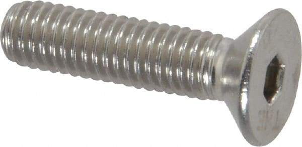 Value Collection - M5x0.80 Metric Coarse Hex Socket Drive, 90° Flat Screw - Grade 18-8 Stainless Steel, Fully Threaded, 20mm OAL - Eagle Tool & Supply