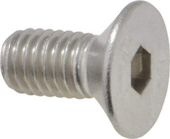 Value Collection - M8x1.25 Metric Coarse Hex Socket Drive, 90° Flat Screw - Grade 18-8 Stainless Steel, Fully Threaded, 16mm OAL - Eagle Tool & Supply