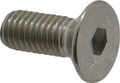 Value Collection - M8x1.25 Metric Coarse Hex Socket Drive, 90° Flat Screw - Grade 18-8 Stainless Steel, Fully Threaded, 20mm OAL - Eagle Tool & Supply