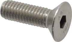 Value Collection - M8x1.25 Metric Coarse Hex Socket Drive, 90° Flat Screw - Grade 18-8 Stainless Steel, Fully Threaded, 25mm OAL - Eagle Tool & Supply