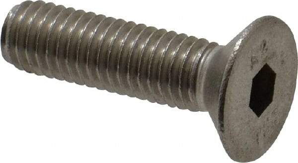 Value Collection - M8x1.25 Metric Coarse Hex Socket Drive, 90° Flat Screw - Grade 18-8 Stainless Steel, Fully Threaded, 30mm OAL - Eagle Tool & Supply