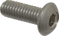Value Collection - M3x0.50 Metric Coarse Hex Socket Drive, Button Screw - Grade 18-8 Stainless Steel, Fully Threaded, 8mm Length Under Head - Eagle Tool & Supply