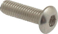 Value Collection - M3x0.50 Metric Coarse Hex Socket Drive, Button Screw - Grade 18-8 Stainless Steel, Fully Threaded, 10mm Length Under Head - Eagle Tool & Supply