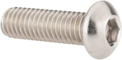 Value Collection - M6x1.00 Metric Coarse Hex Socket Drive, Button Screw - Grade 18-8 Stainless Steel, Fully Threaded, 20mm Length Under Head - Eagle Tool & Supply